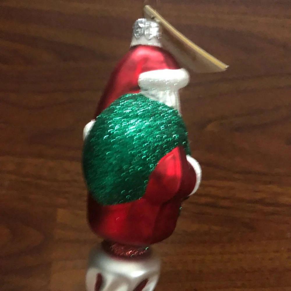Patricia Breen Designs Spiraling Santa Ornament